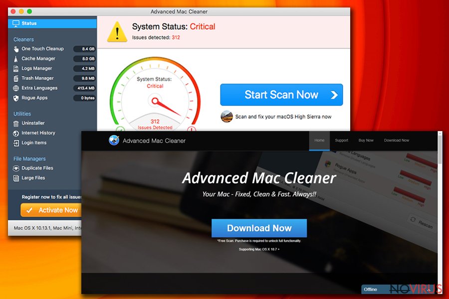 remove mac cleaner virus